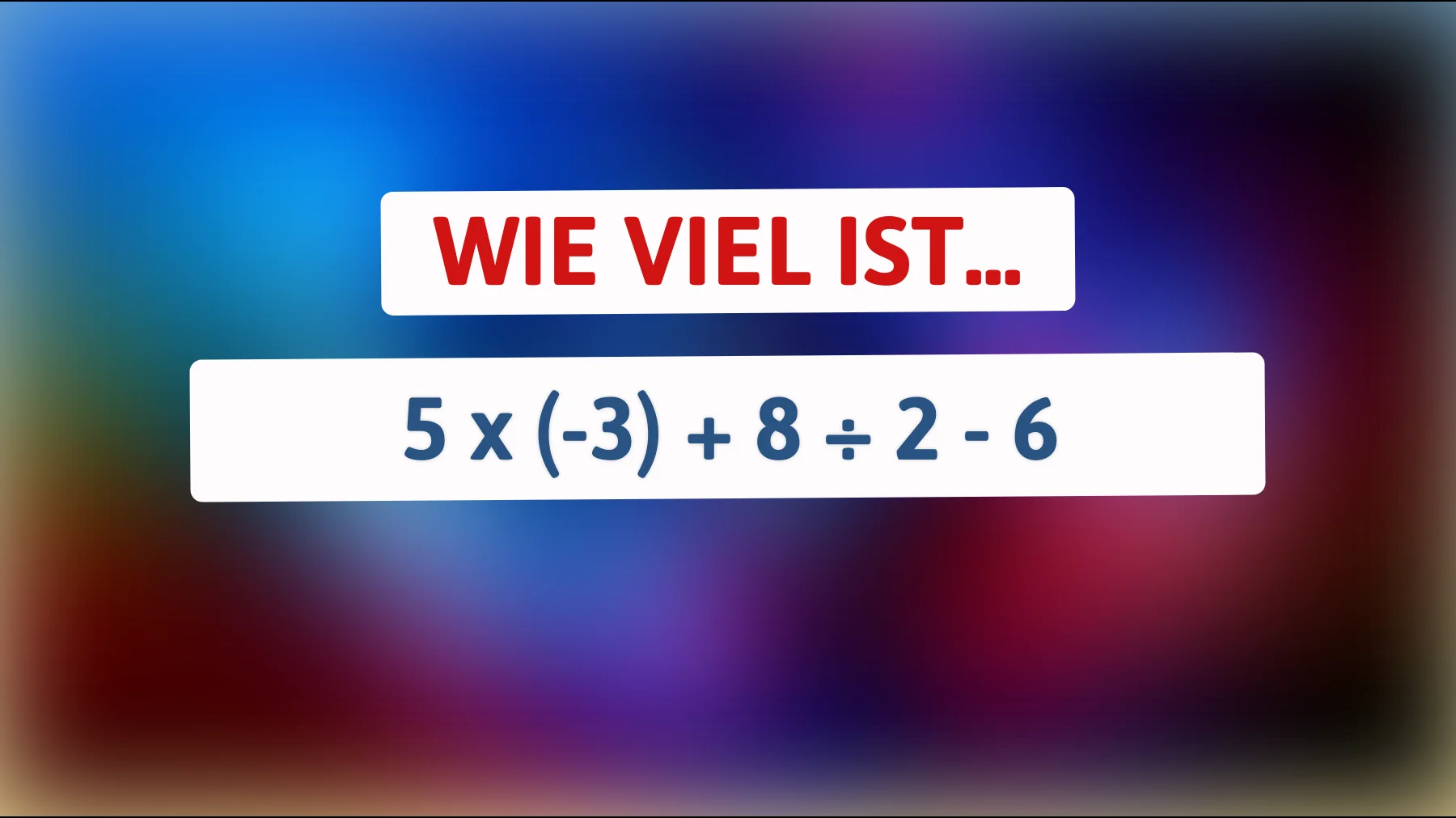 Nur 1% der Menschen können dieses mathematische Rätsel sofort lösen! Bist du schlau genug?"