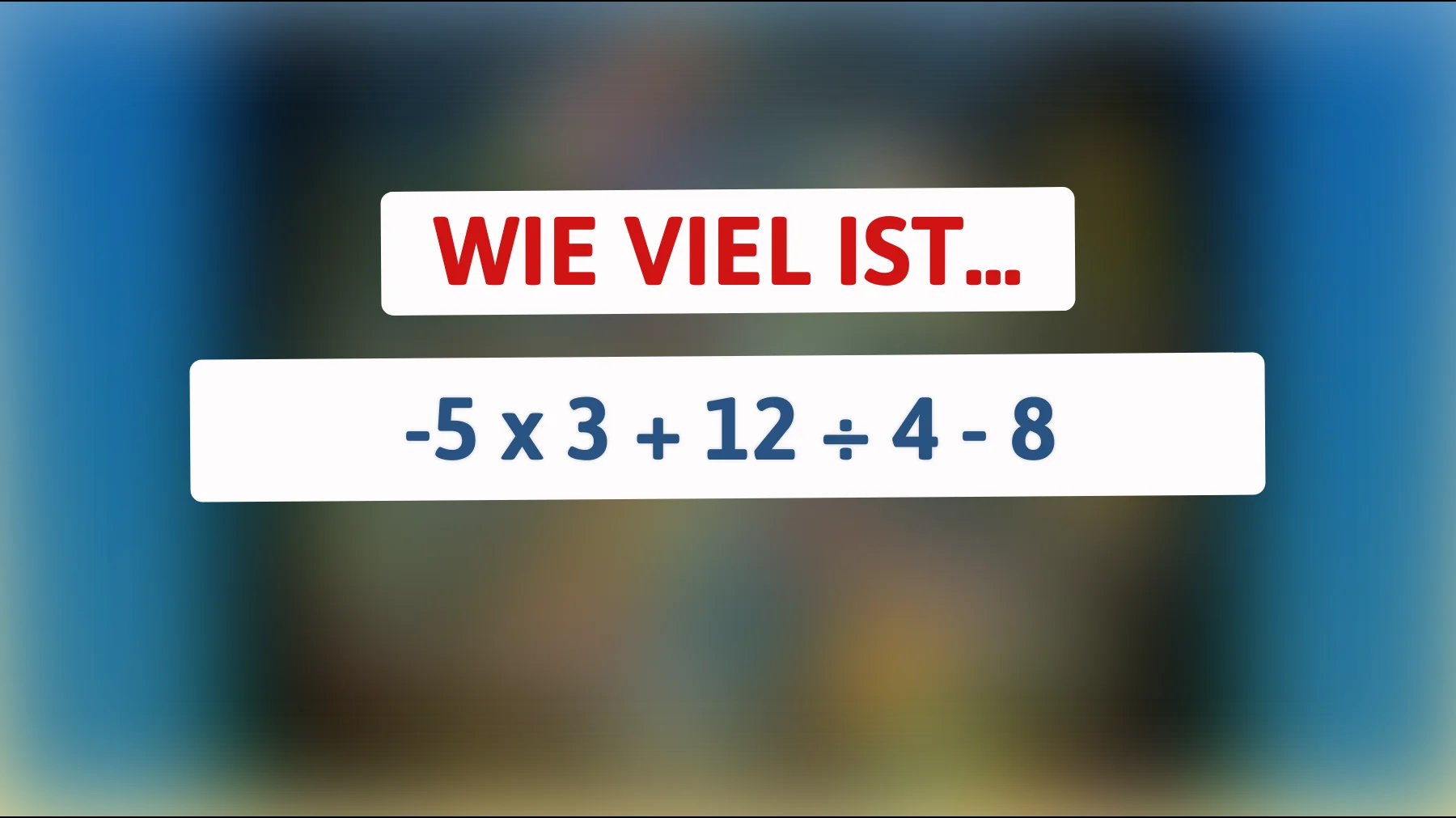 Nur 1% der Menschen können dieses Mathe-Rätsel knacken! Teste dein Genie jetzt!"